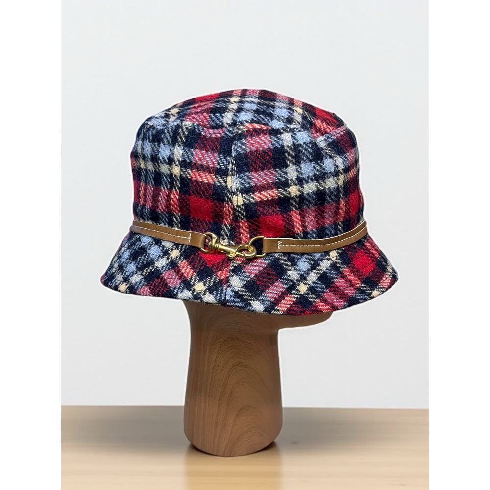 NWOT Y2K Coach Wool Plaid Bucket Hat Size – Size M/L - Picture 2 of 5